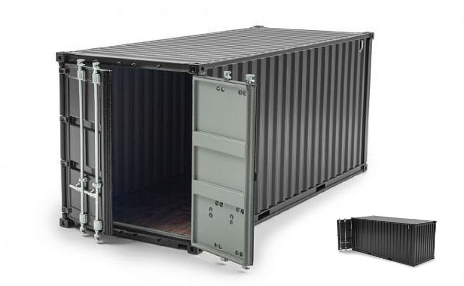 Holland Oto Container 20 Feet Black 1:32 Vehicles Road Collection