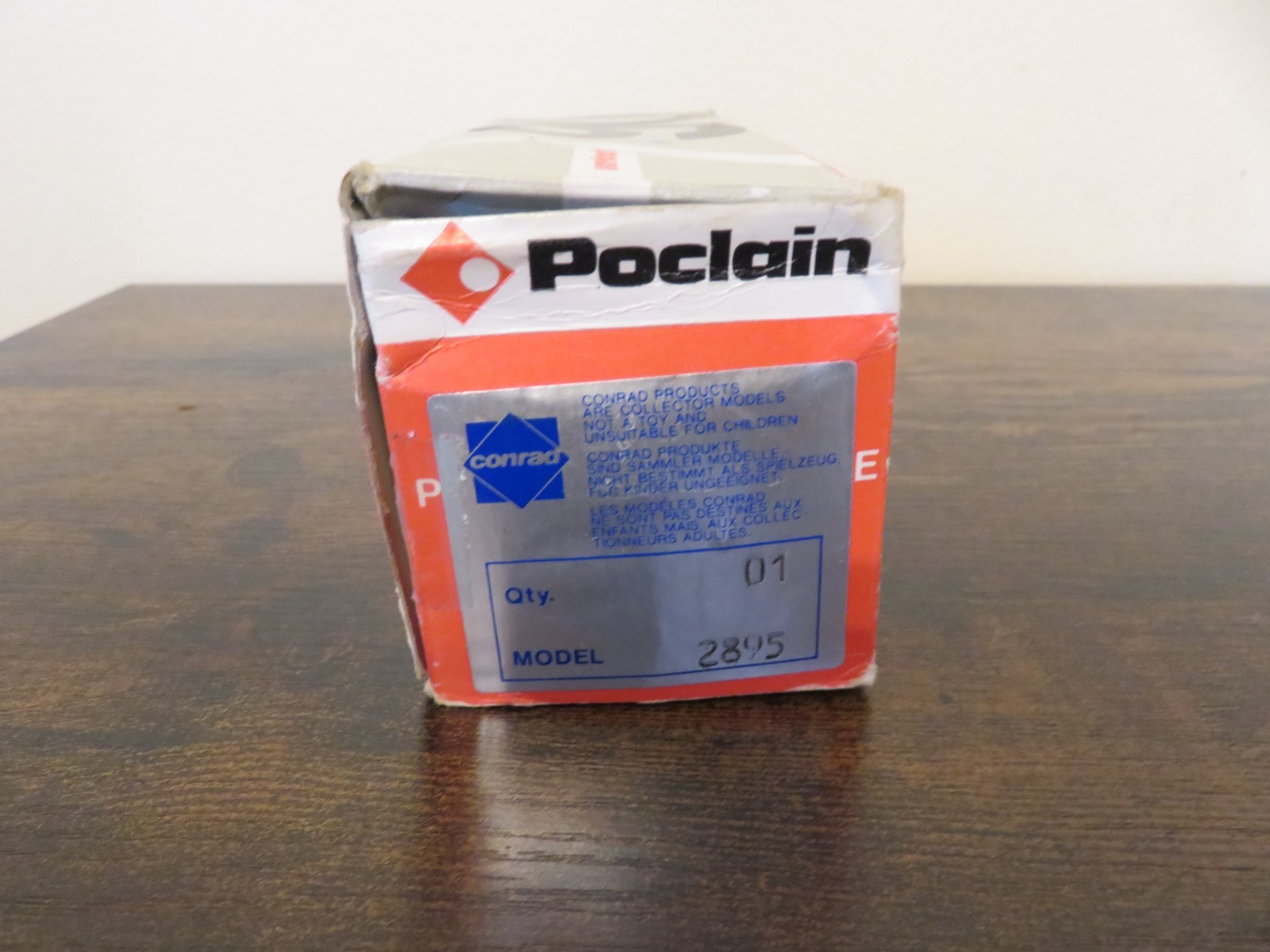 Poclain 90 Excavator 1:50 Scale Diecast Model Conrad #2895 West Germany NOB