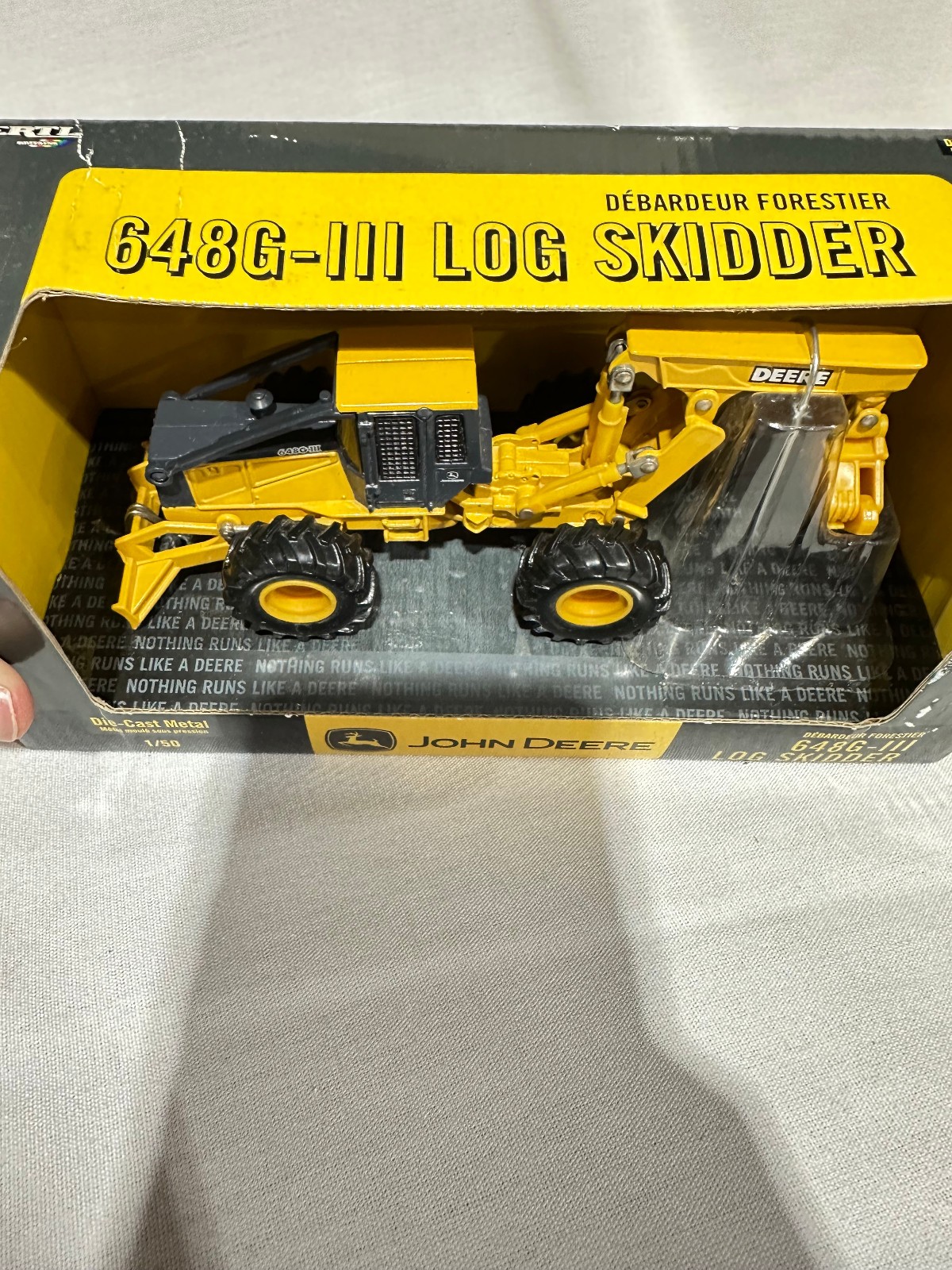 John Deere 648G-III Log Skidder Yellow Version By Ertl 1/50th Scale