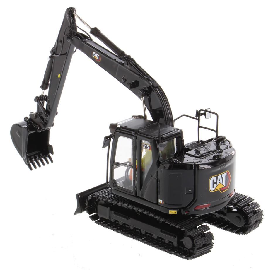 Diecast Masters 85957BK Cat 315 Excavator Special Black Finish 1/50 Scale Model