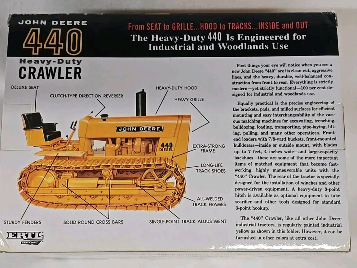 John Deere 440 Crawler 1/16 2005 Toy Truck’n Construction Show 2005 #16134-1HC