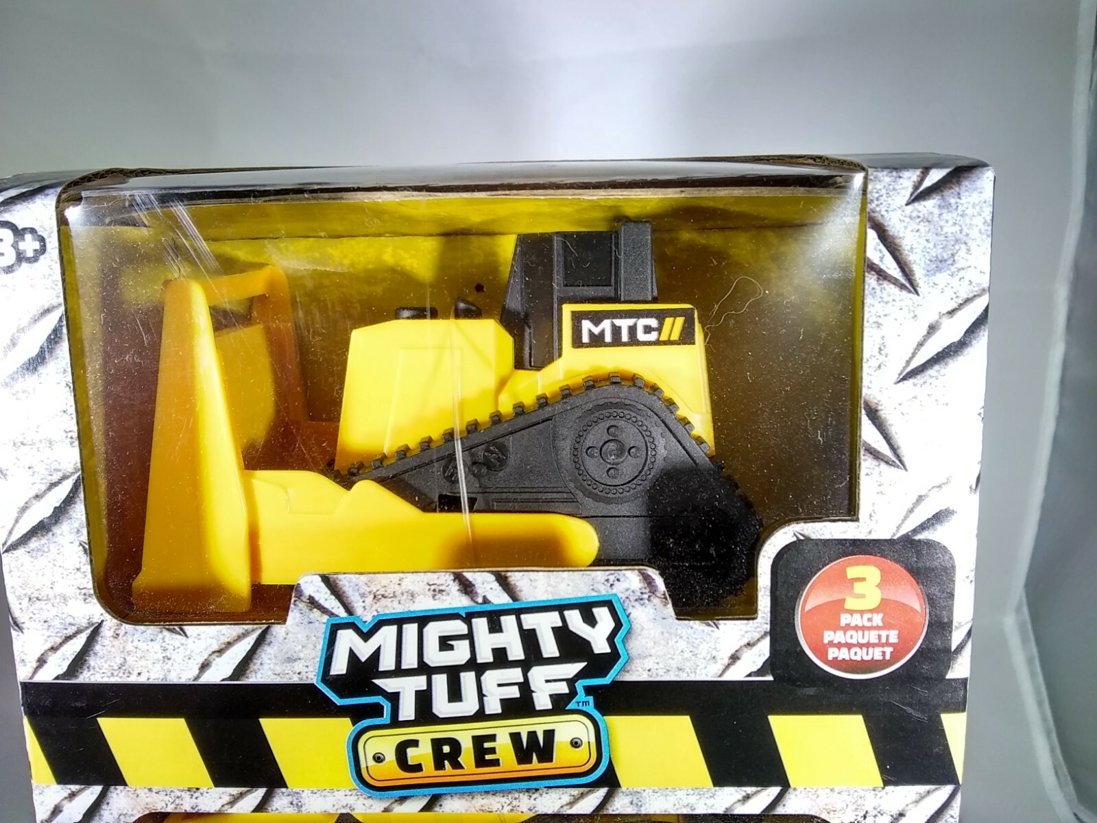 Mighty Tuff Crew 3 Pack Construction Vehicle Set Free-Wheeling MTC Dump Truck 3+