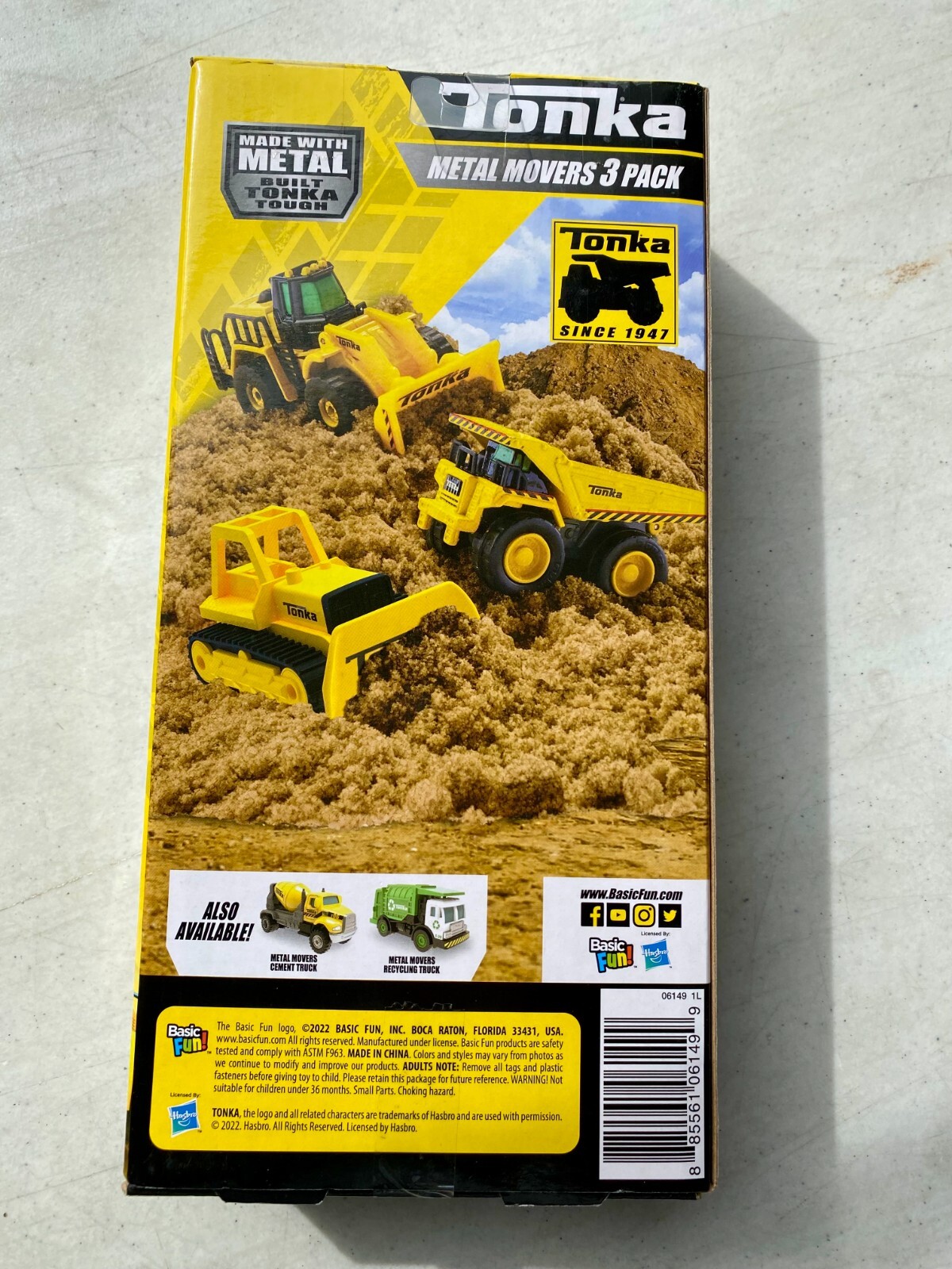 Tonka – Metal Movers 3 pack – Mighty Dump Truck, Front Loader & Bulldozer
