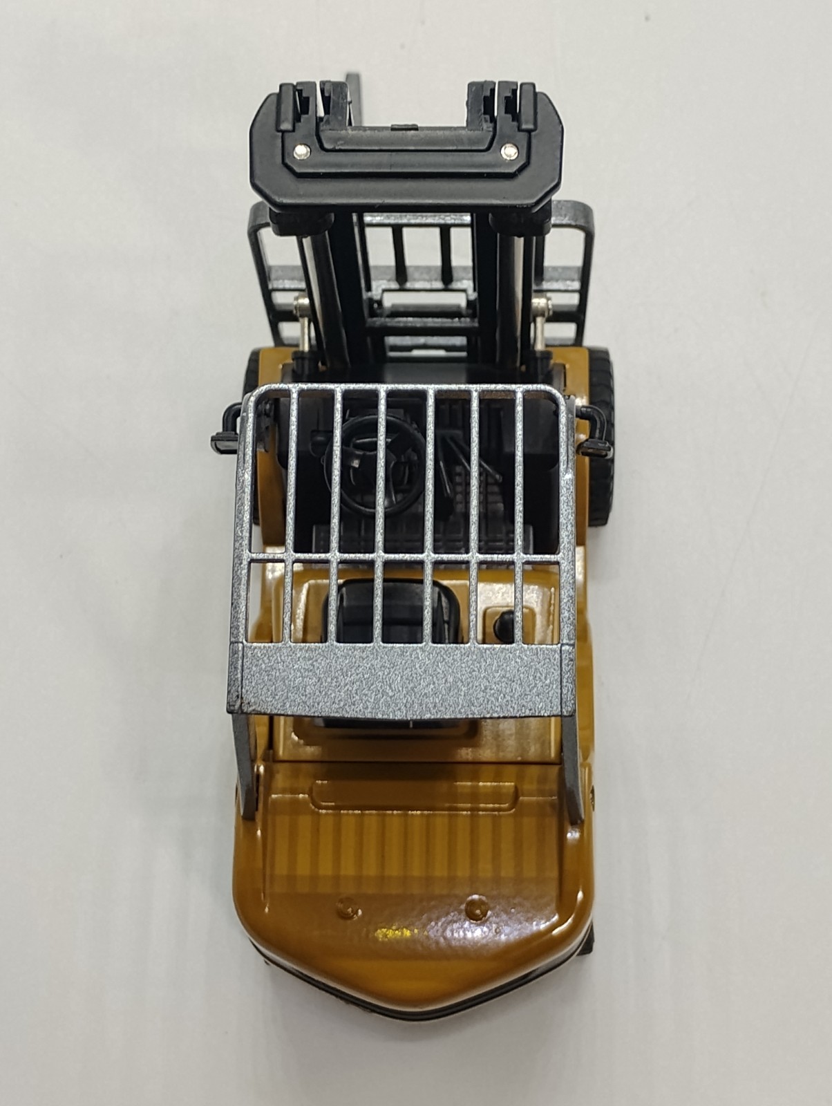 Huina 1:25 Scale Heavy Diecast Metal Forklift Missing 1 Fork FOR PARTS OR REPAIR