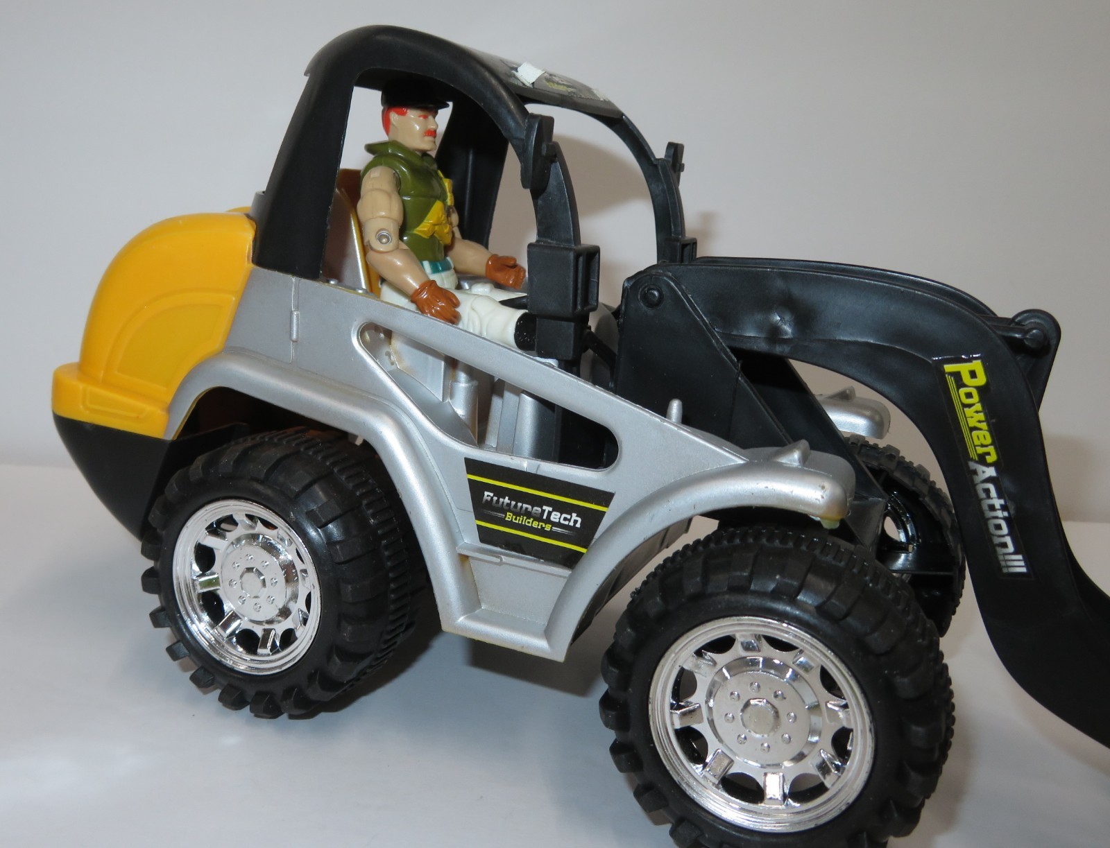 LOT of 4 Future Tech Builders Construction Vehicles Close to GI Joe 1:18 Scale