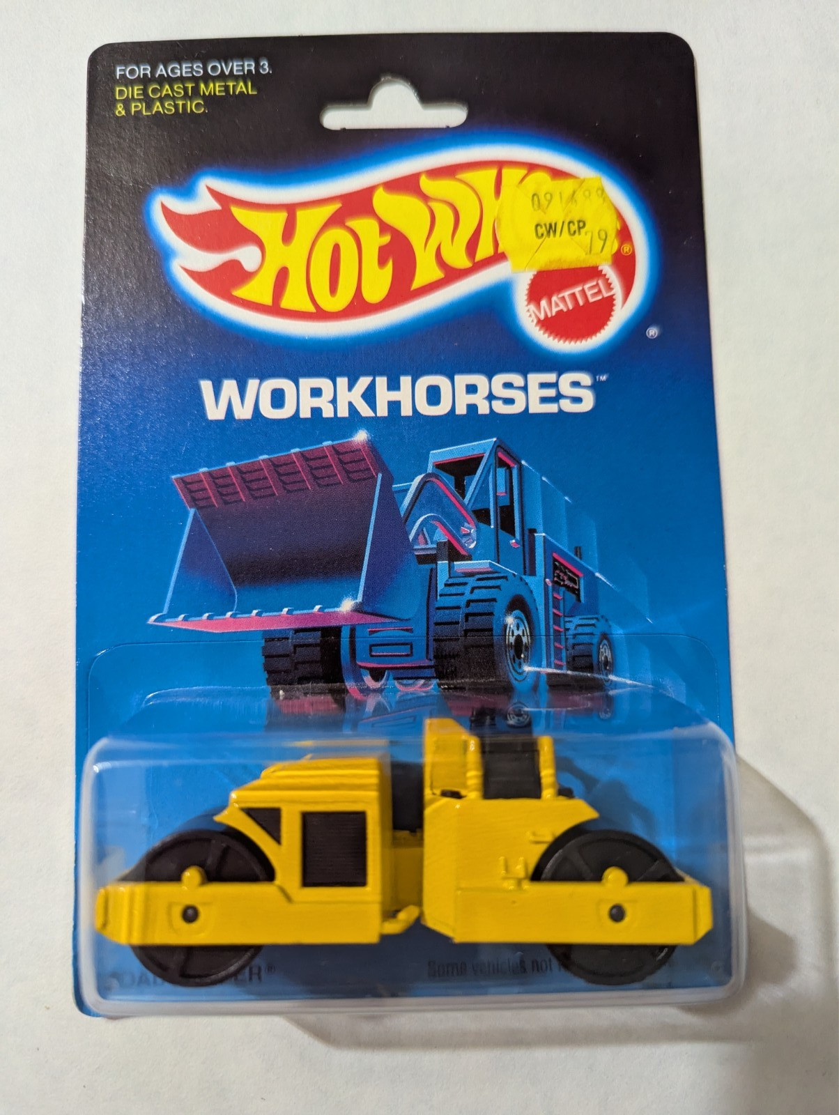 Mattel Hot Wheels Workhorses Road Roller #3853 1988