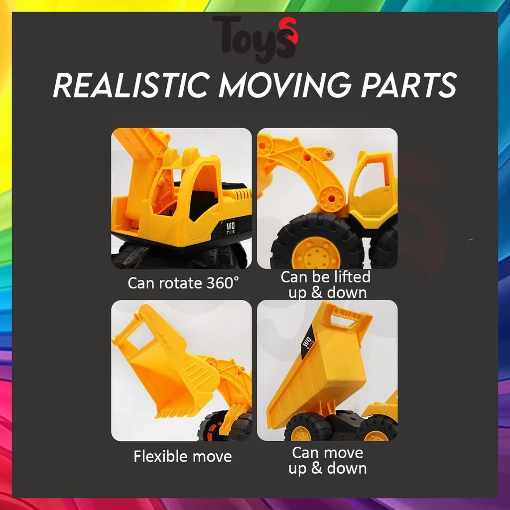 [LARGE size] Toys Truck Toys Dump Truck Bulldozer Excavator Toys Lorry Toys