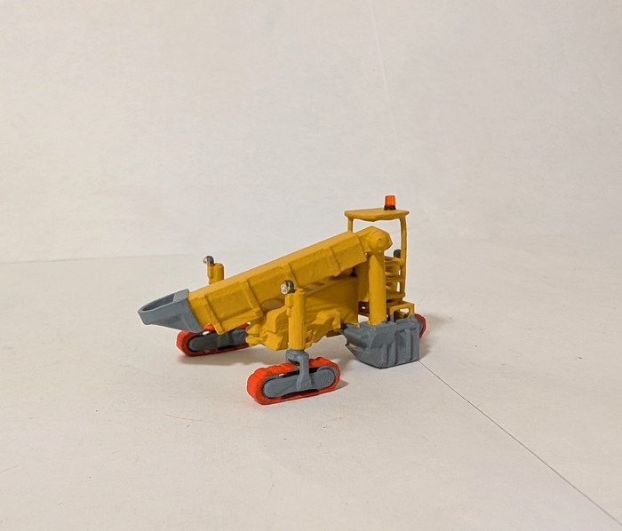 1/87 HO Scale Custom Built Wirtgen Offset Slipform Concrete Paving Machine