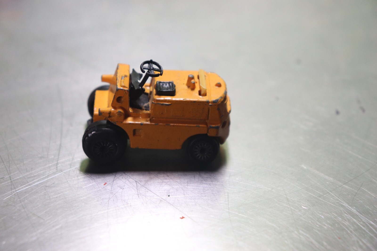 Vintage Construction Die Cast Toy Lot Bulldozer Fork Lift Caterpillar Yellow