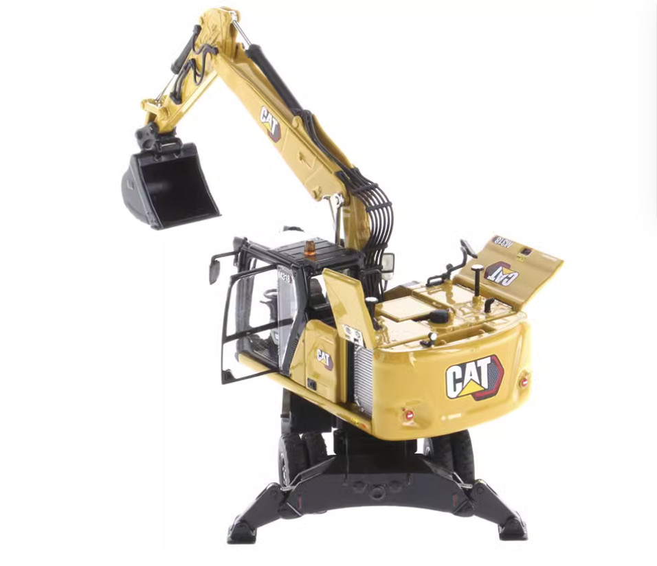 1:50 DM M318 Wheeled Excavator Construction Machine Equipment Diecast Model