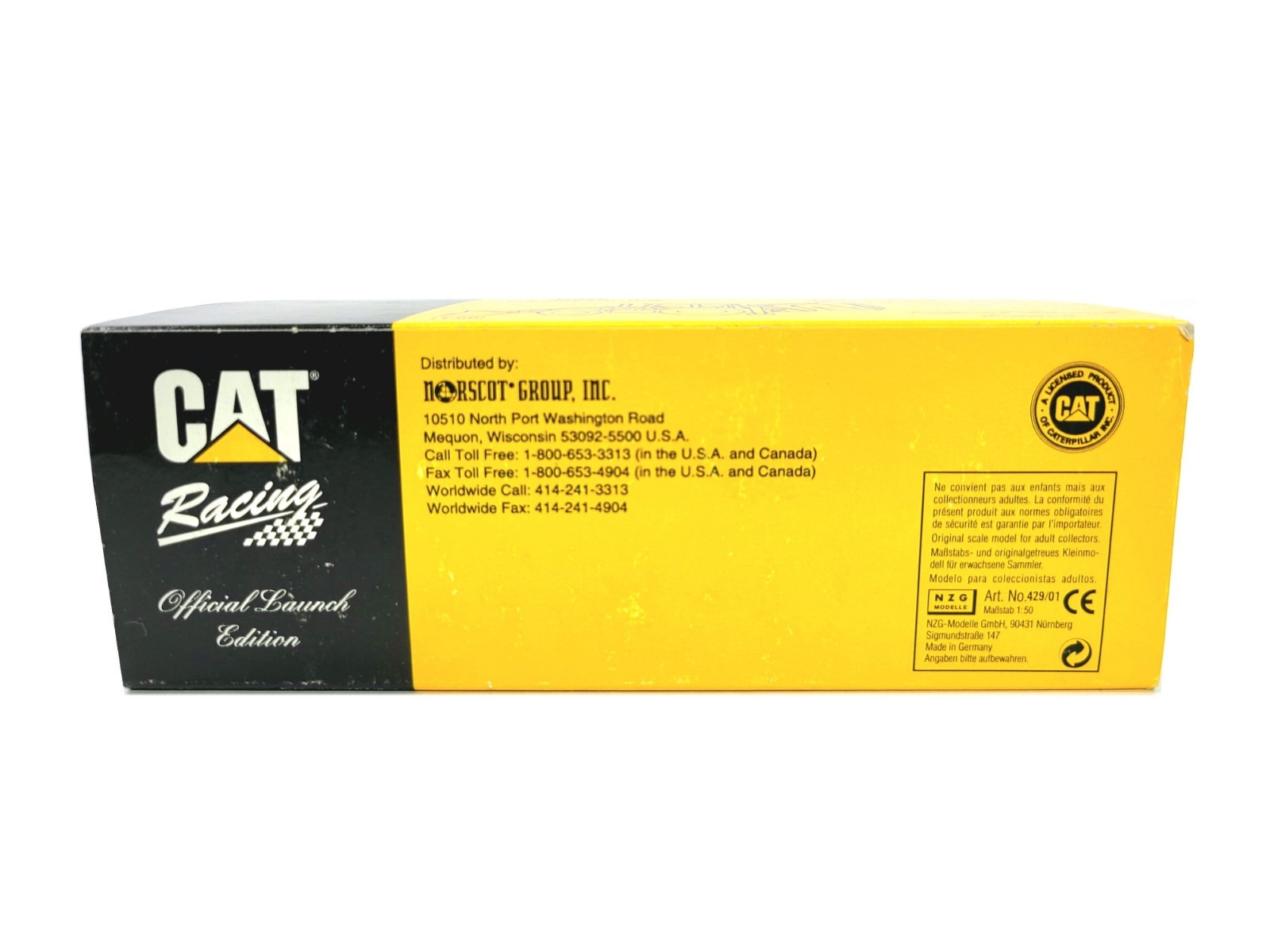 Caterpillar Cat 436C IT Backhoe Loader Racing Edition NZG 1:50 Scale #429/01 New