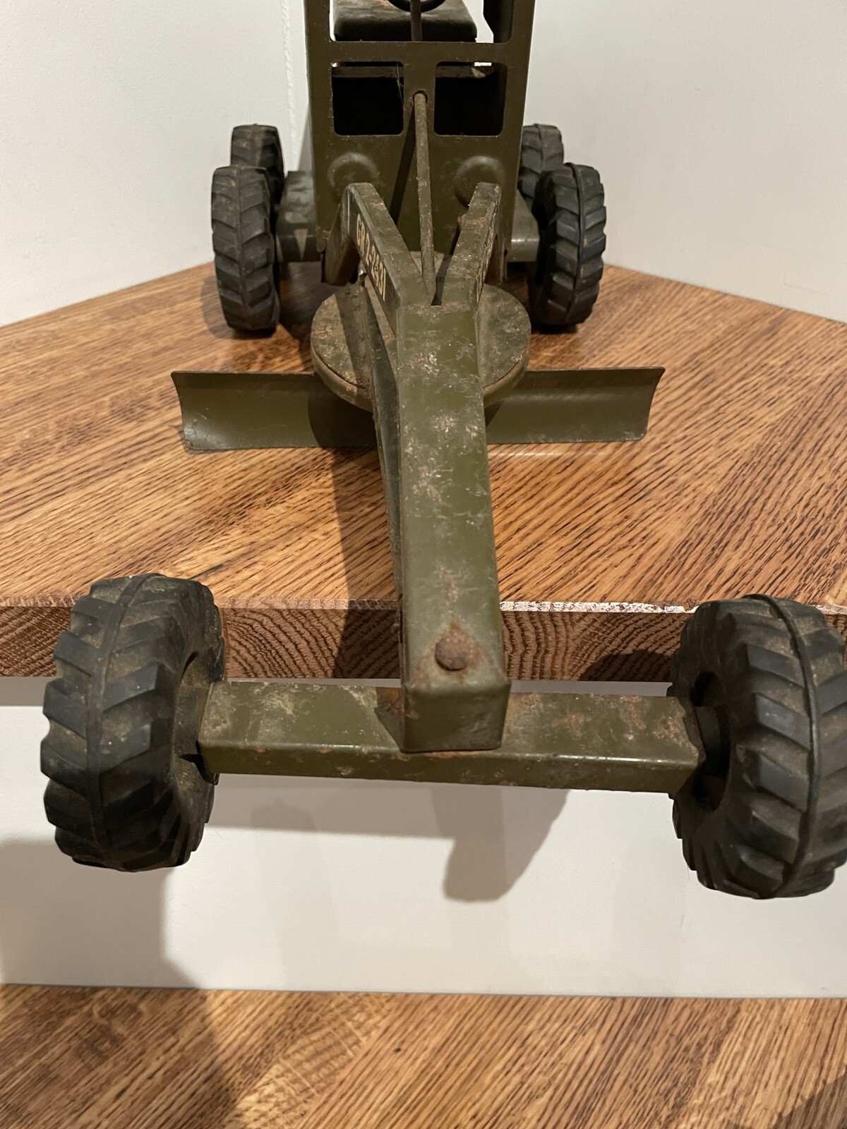 Vintage Tonka GR 2-2431 Army Green Bulldozer & Toys Caterpillar Grader Truck