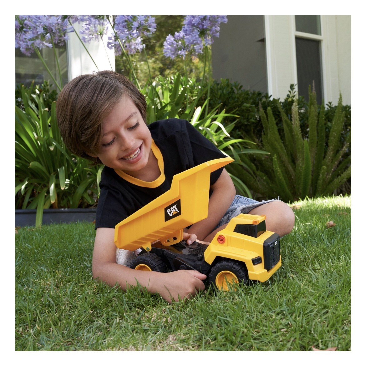 CAT Power Haulers Construction Dump Truck Touch Activated Light, Sound, Motion
