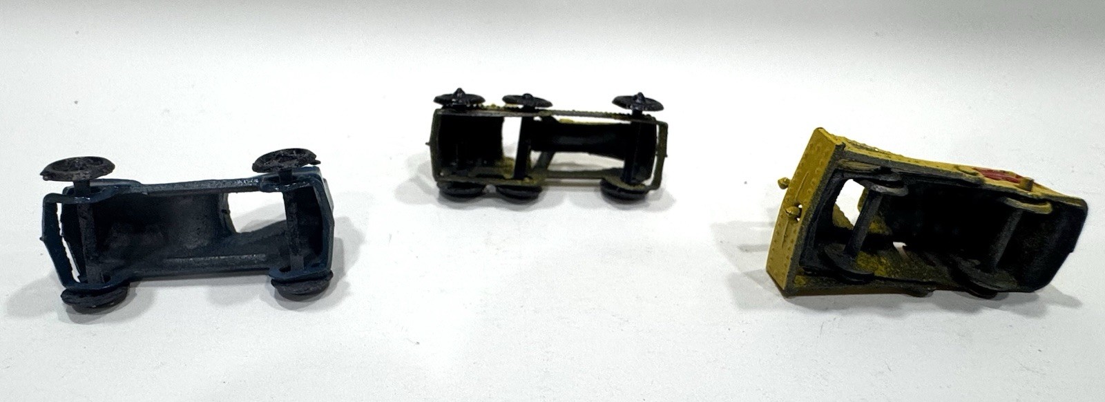 VTG Diecast Metal Vehicles Miniature Cars Truck Toy Disc Wheels JAPAN Lot of 6