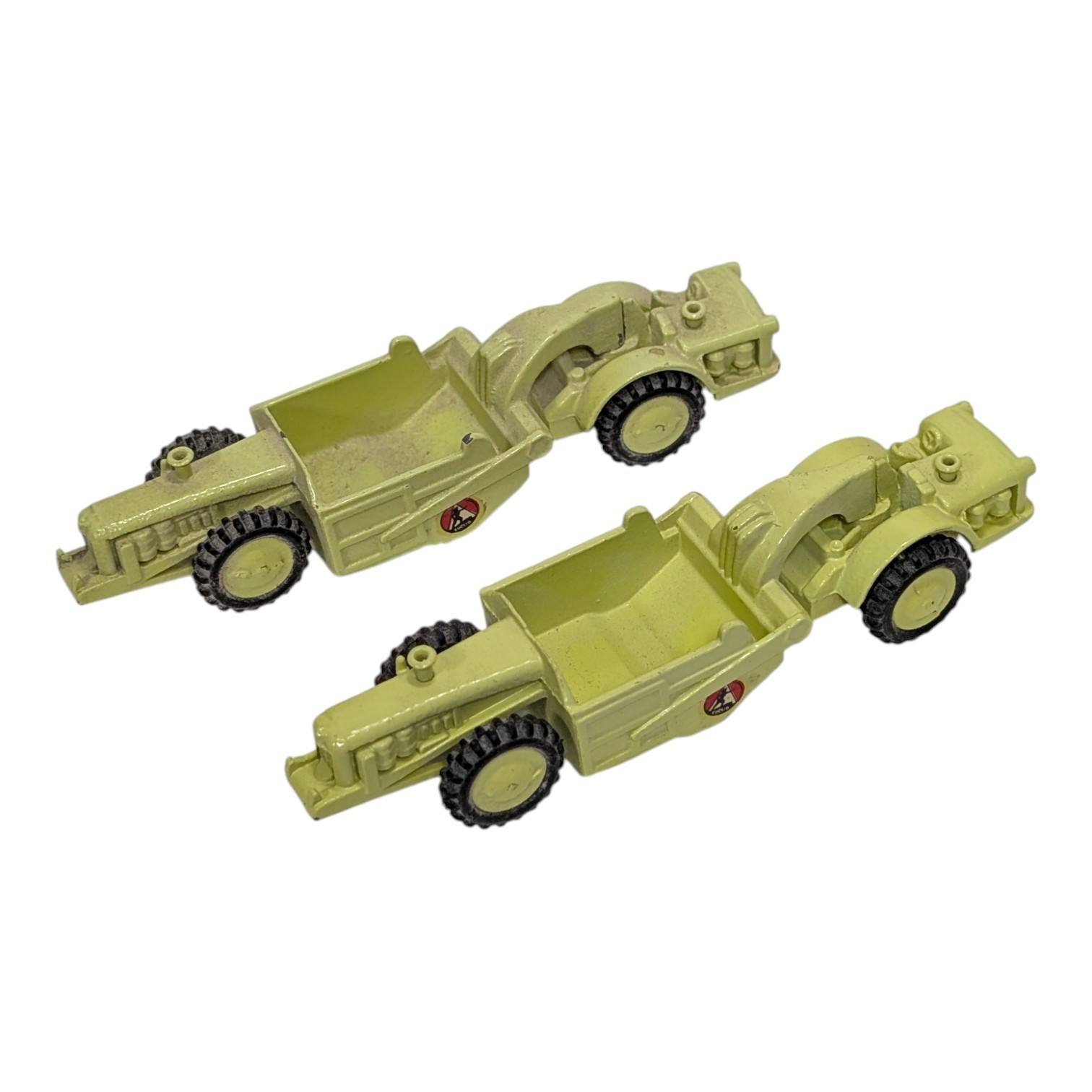 2 Euclid TS 24 Earthmover No 6-69 Mercury Little Toys “Lit’l Toy” USA Rare Green