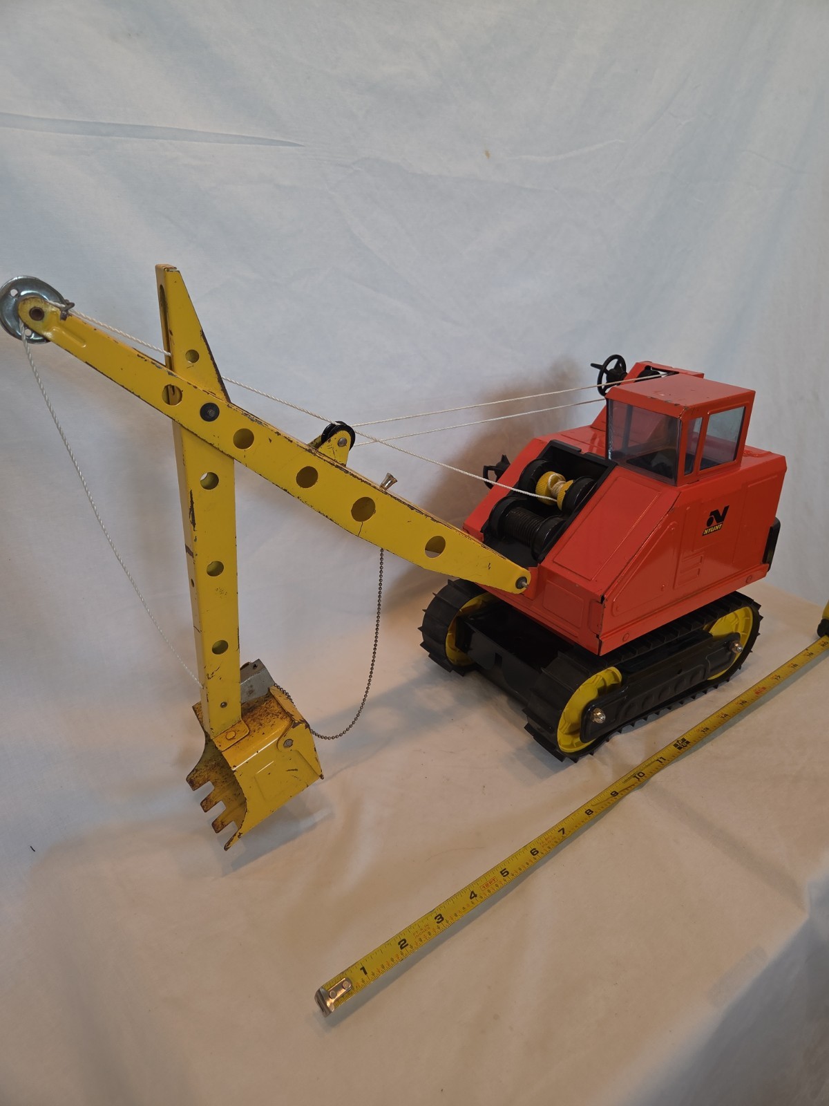 Rare Vintage Nylint Shovel Excavator Pressed Steel Toy 1960’s, Very Goood Condit