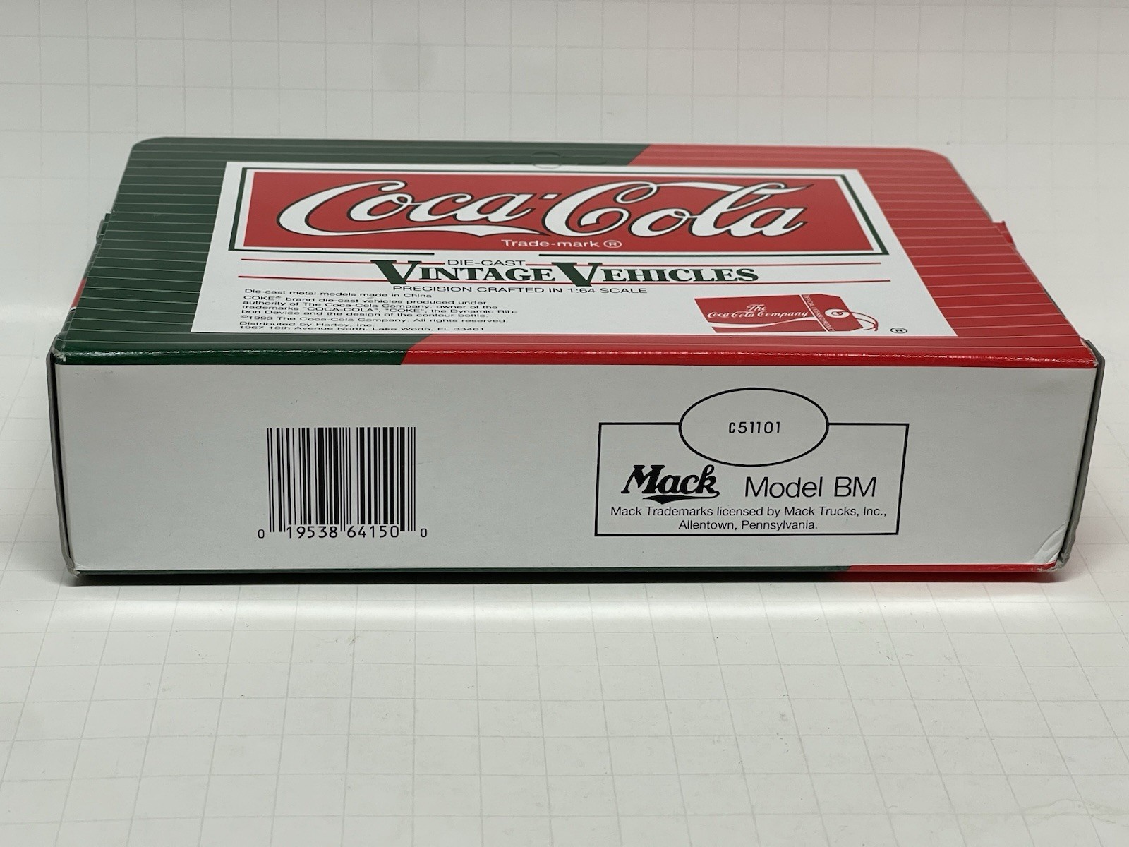 Vtg Coca-Cola Delivery Truck Atlanta Bottling 1:64 Hartoy AHL Diecast NEW NOS