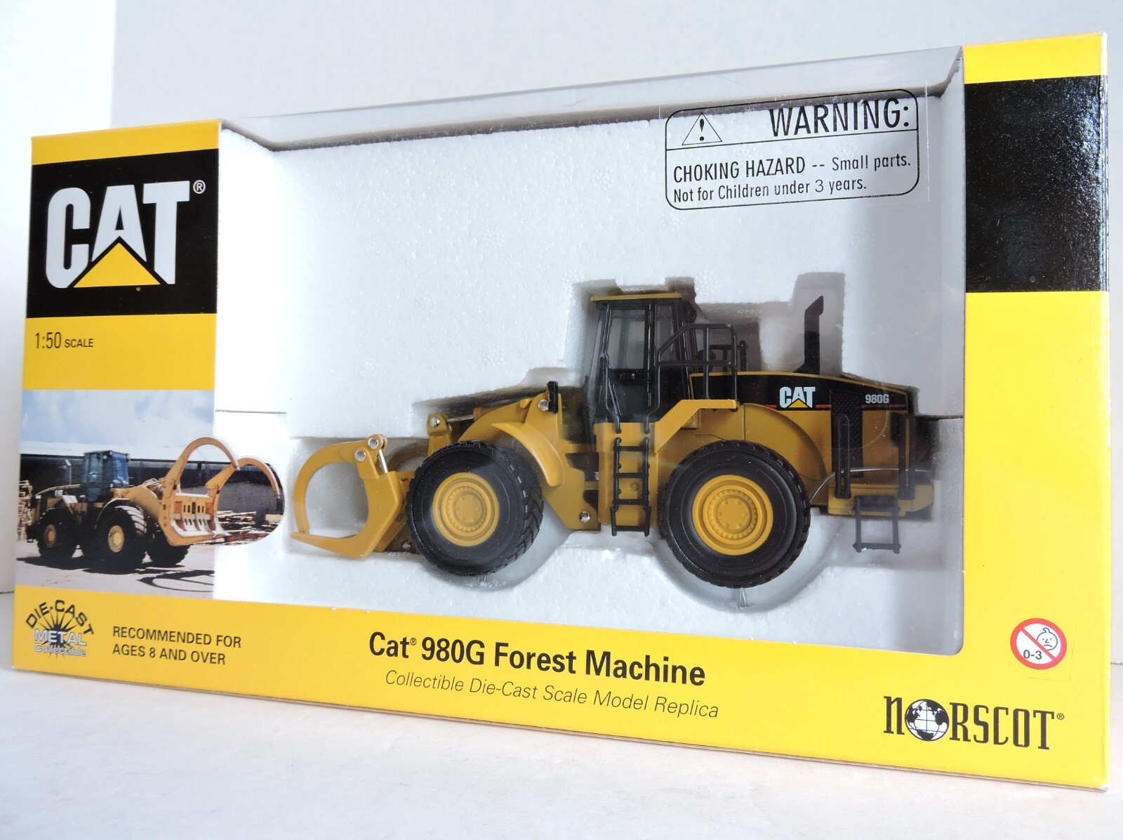 1999 VTG CAT 980G Forest Machine No. 55026 Norscot 1/50th Scale NEW IN ORIG BOX