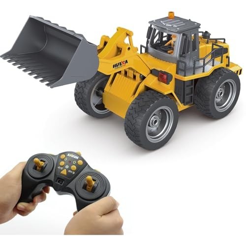 Fistone RC Front Loader 4WD Alloy Shovel Tractor with Lights