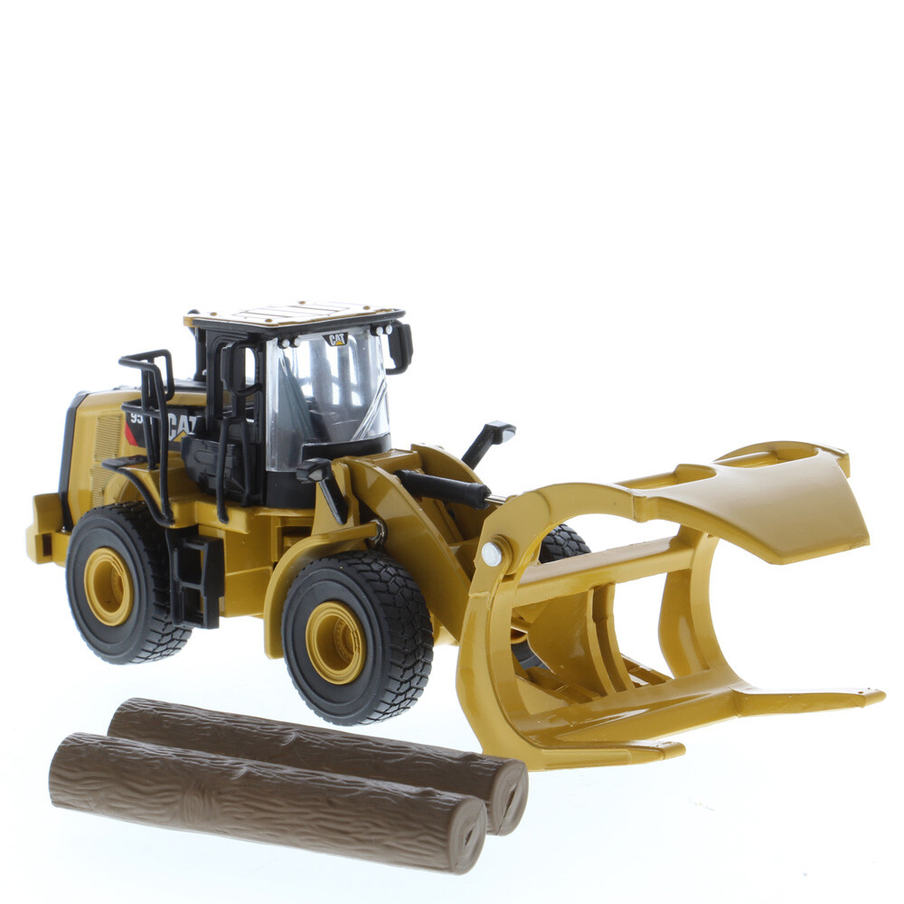 1:64 CAT CATERPILLAR 950M WHEEL LOADER LOG FORK & BUCKET DIECAST MASTERS 85635