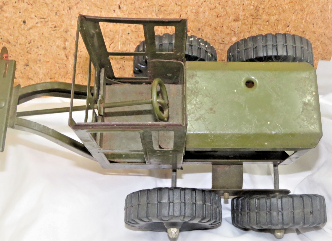 Vintage STRUCTO Pressed Steel Army Engineers Road Grader AS IS