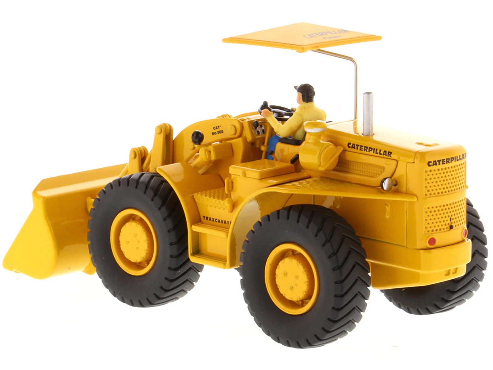 CAT Caterpillar 966A Wheel Loader Yellow with Operator “Vintage Series” 1/50 Die