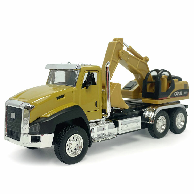 1/50 Excavator Truck Construction Vehicle Model Diecast Toy Car for Boys Kids
