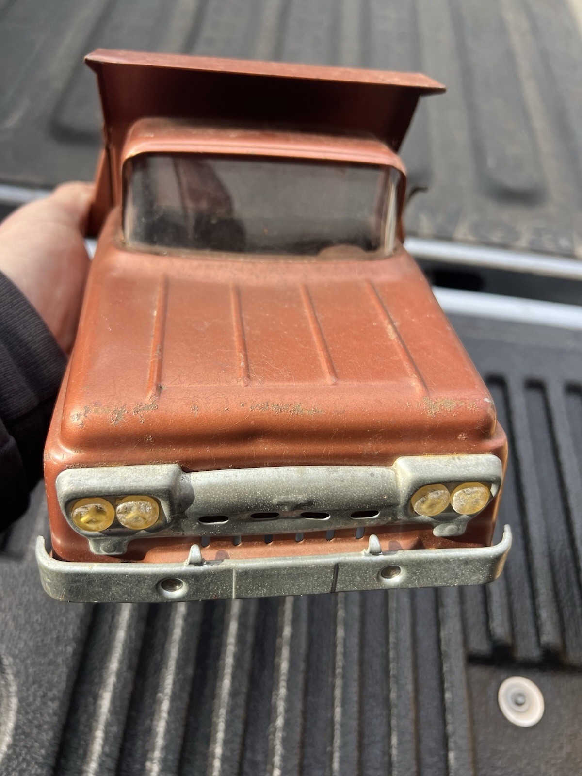 Vintage 1958 Tonka hydraulic dump Truck #20 original condition w play wear & box