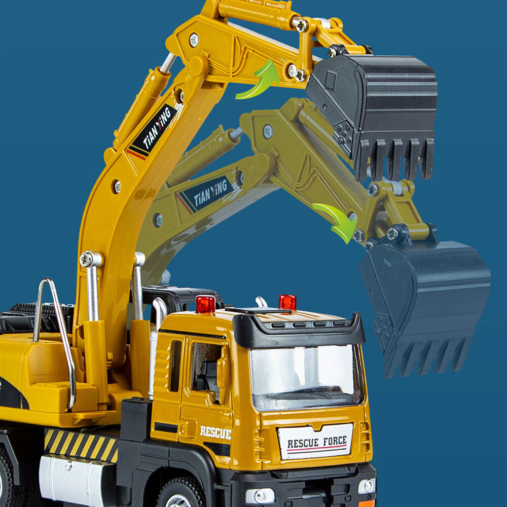 Excavator Truck Toy 1:50 Diecast Model Car Construction Vehicle Toy Cars Gifts