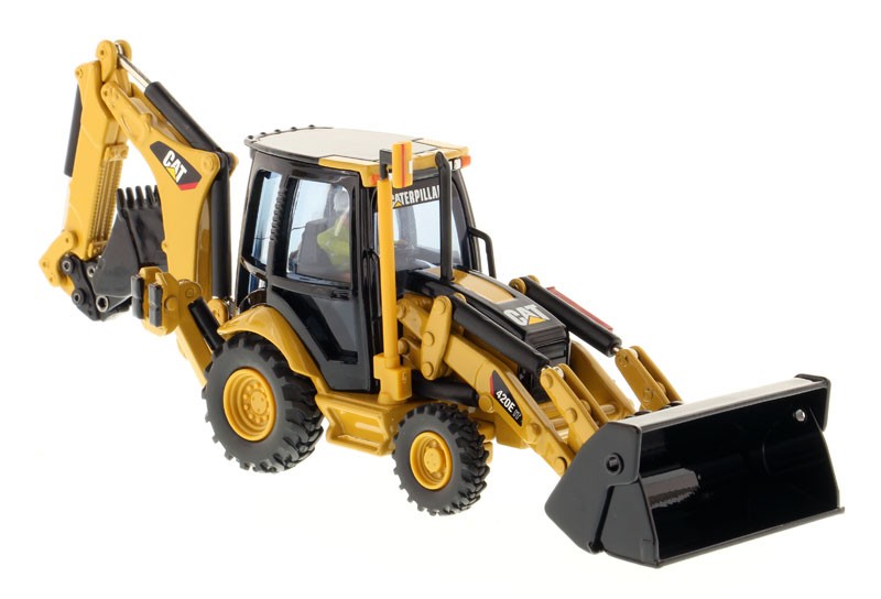 DIECAST MASTERS – CATERPILLAR 420E Backhoe with Driver – 1/50 – DCM…