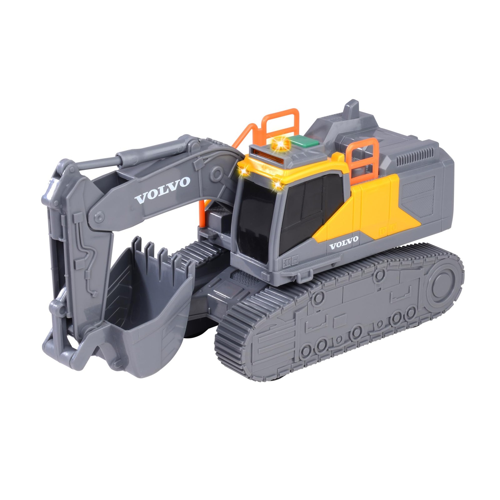 Dickie Toys – Volvo Tracked Excavator – 23cm Crawler Excavator with Light, Sound