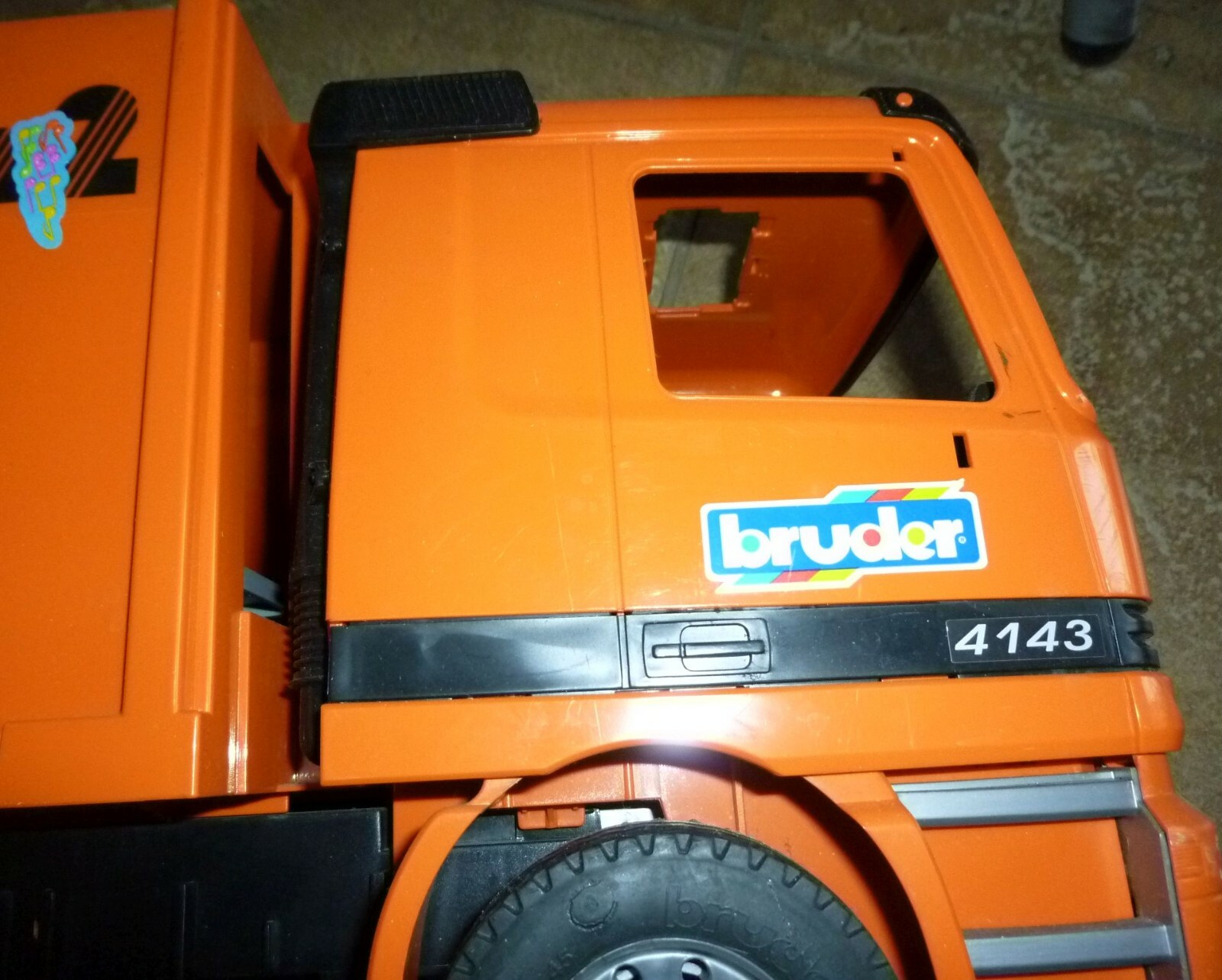 BRUDER MERCEDES BENZ ACTROS 4143 ORANGE RECYCLING TRUCK FÜRTH MADE IN GERMANY