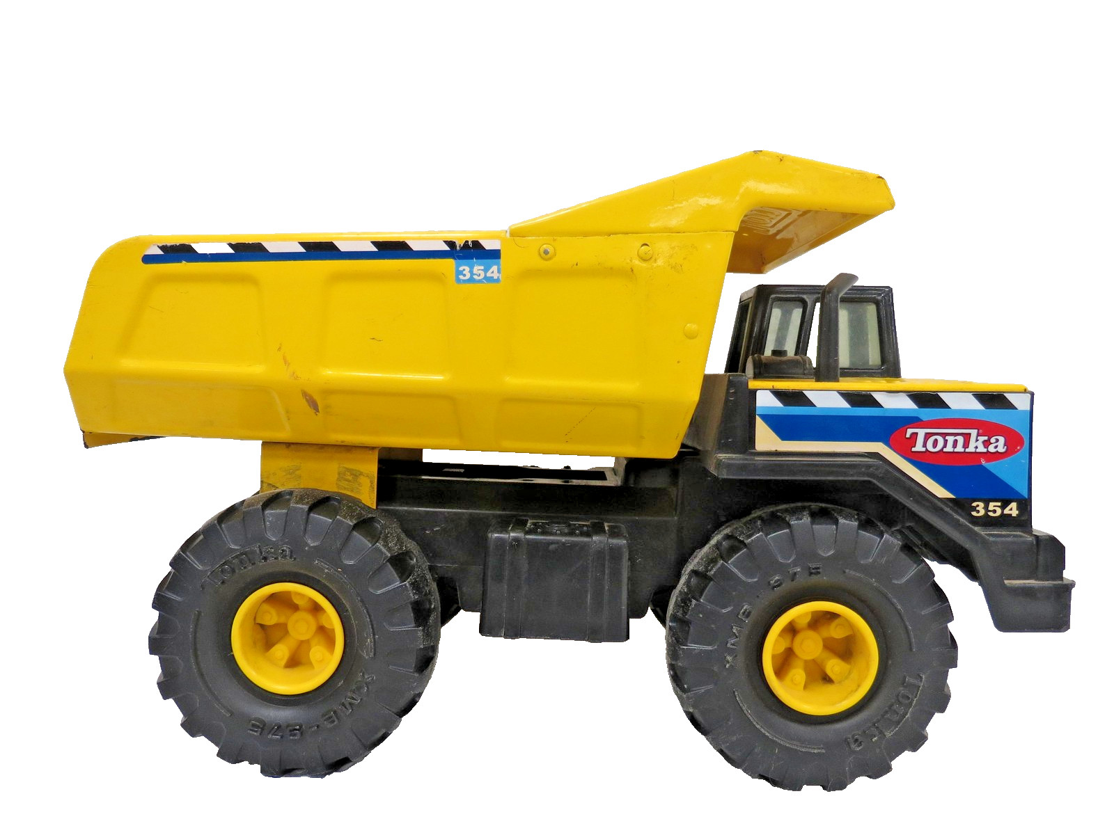 Vintage Tonka Steel Classics 354 Mighty Yellow Dump Truck Toy Construction 17″