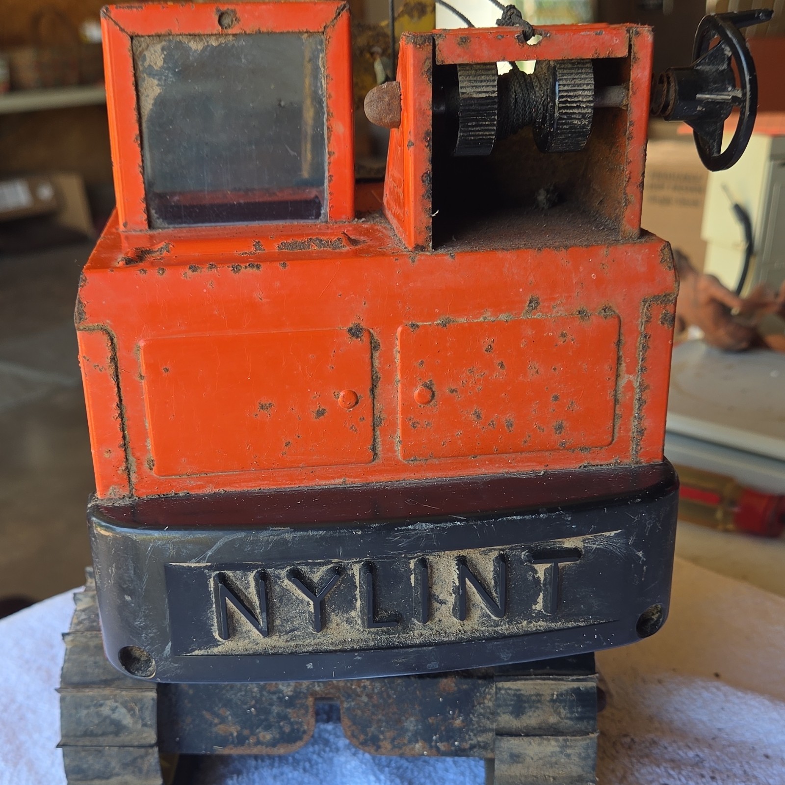 Nylint 1960 Vintage Excavator Diecast Orange