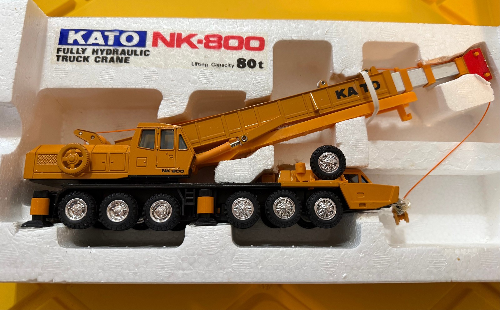 Vintage Shinsei Kato NK-800 Fully Hydraulic Truck Crane With Original Packaging