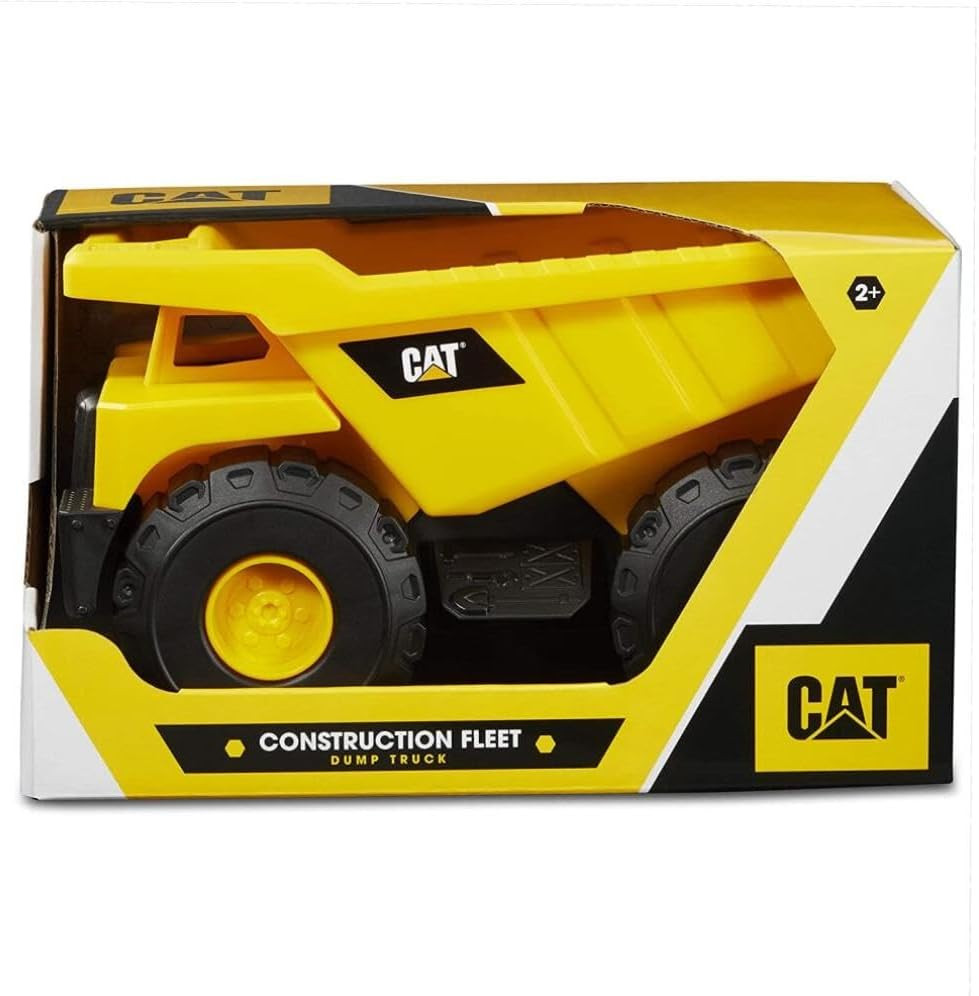 CAT Construction Toys, Construction Fleet 10″ Dump Truck Toy- Heavy‑Duty Plastic