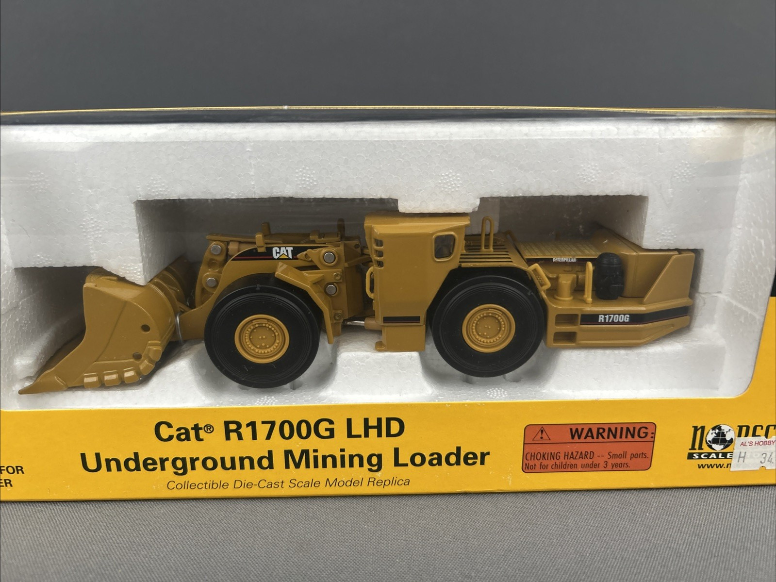 Norscot 1/50 Scale CAT R1700G LHD Underground Mining Loader Diecast #55140 NIB
