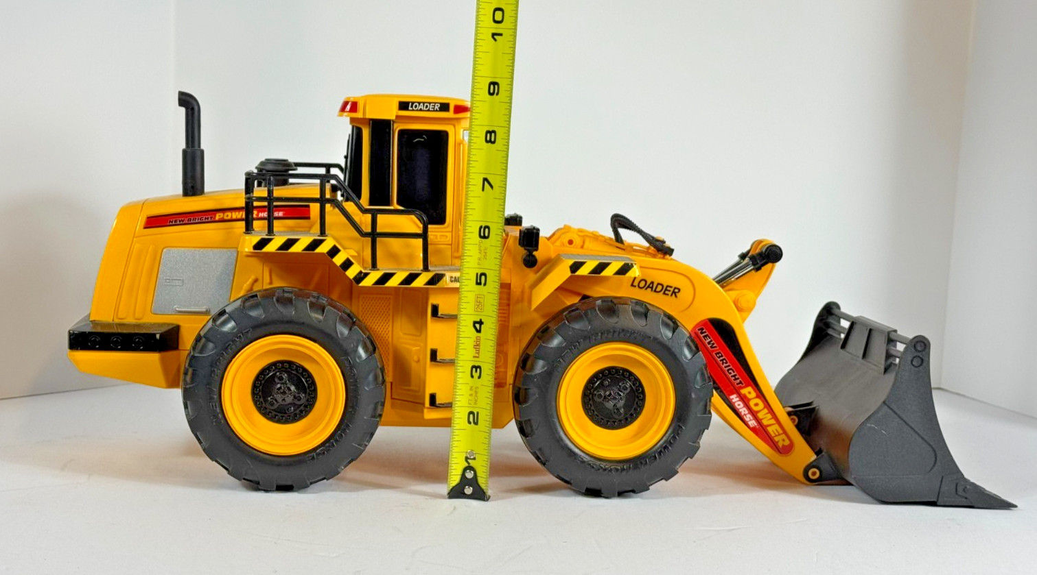 New Bright Power Horse Front Loader Construction Toy Vehicle – Large Loader