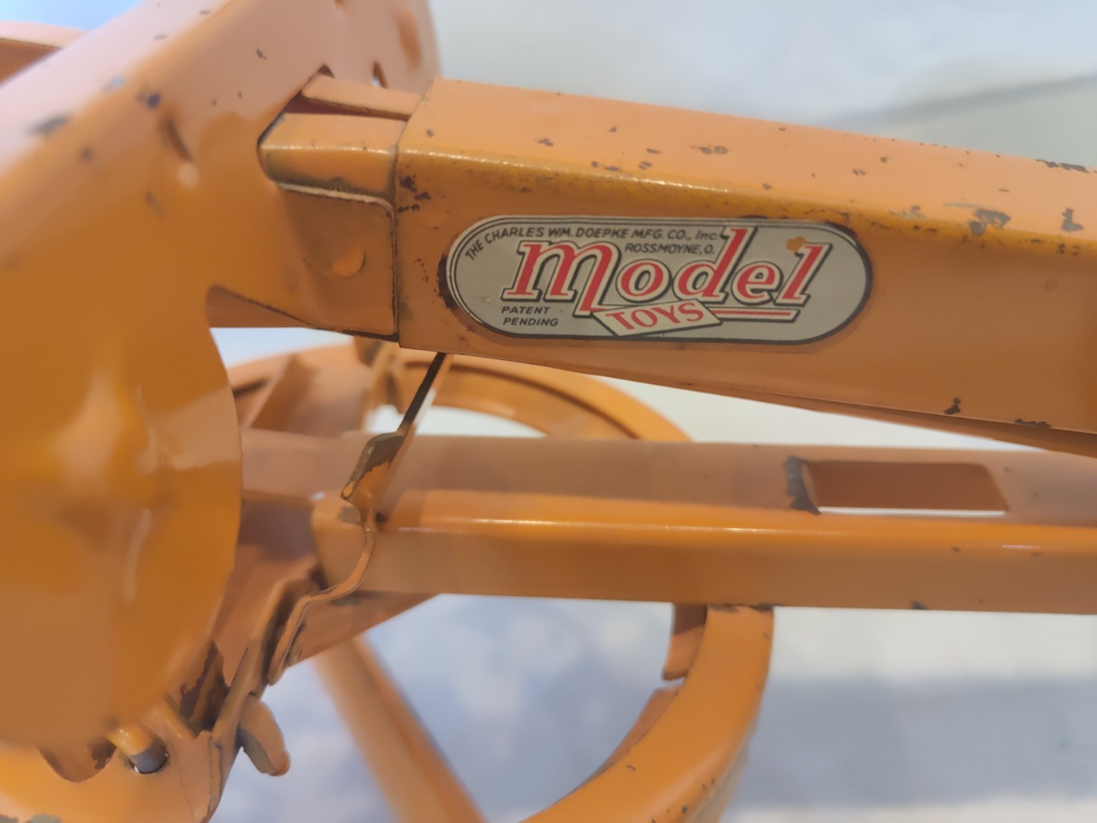 Doepke Model Toys Adams Road Grader Diesel Motor Steel 1950’s Vintage Great Cond