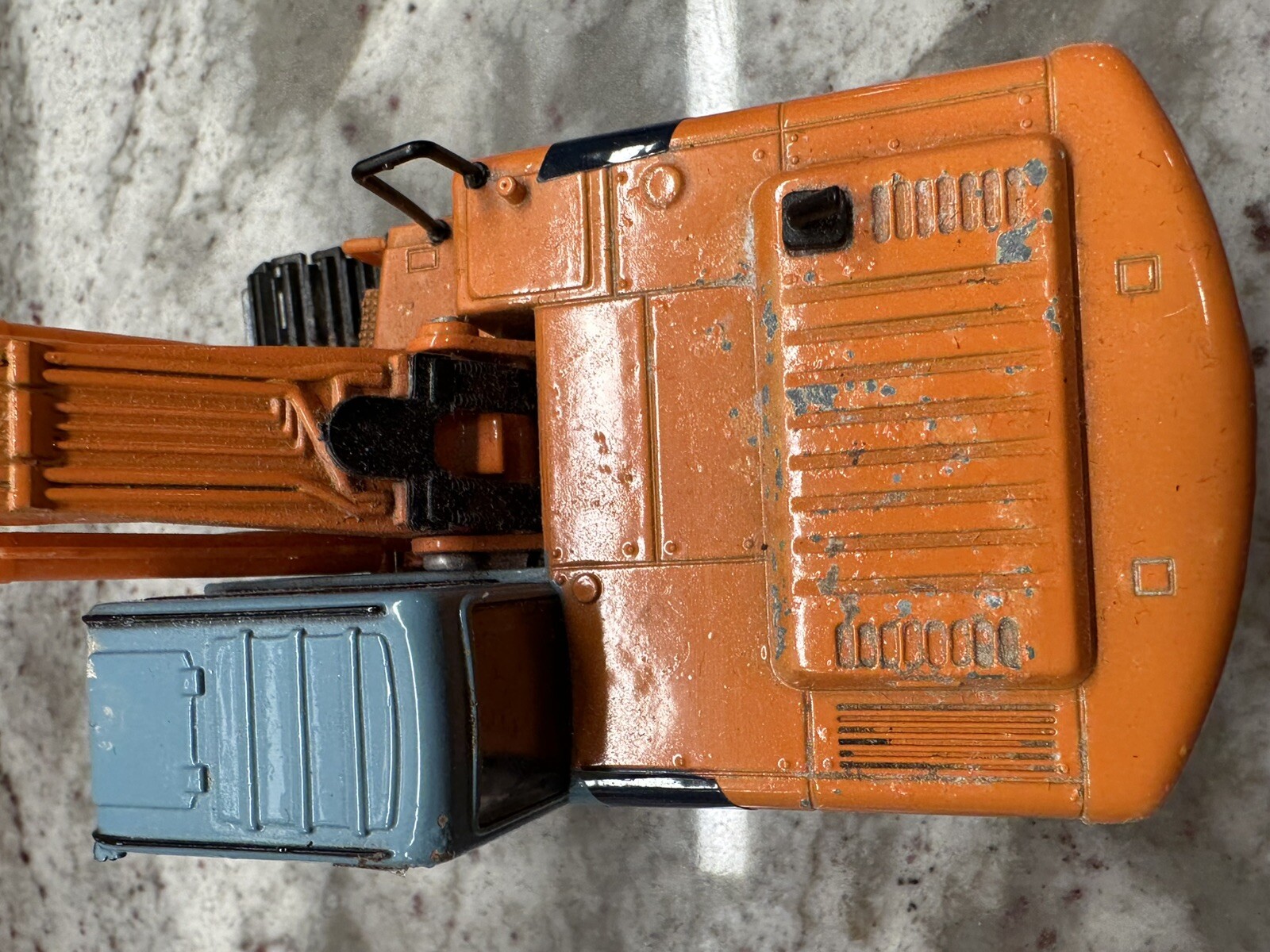 Vintage Novelty Hitachi Super EX200 Elle Excavator 1:40 Diecast Made In Japan