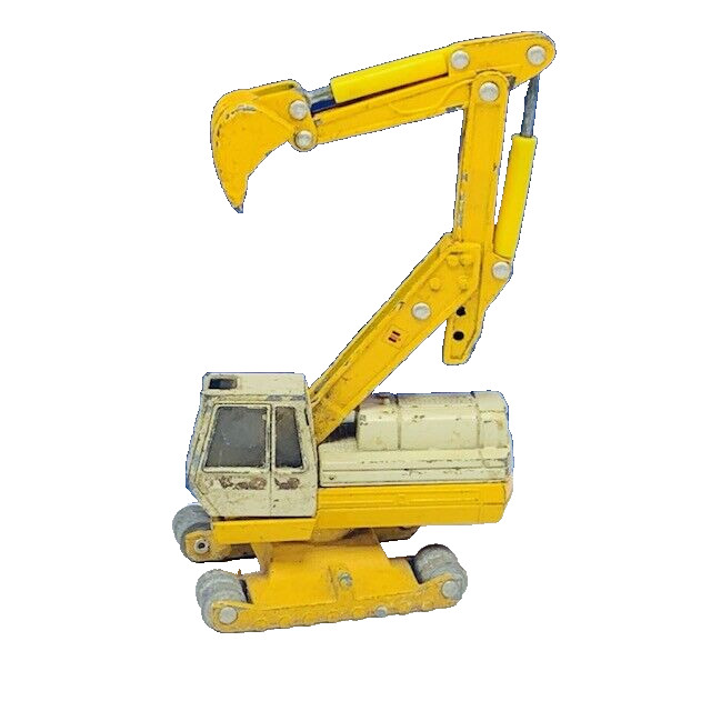 ERTL bacco construction toy vehicle cat yellow vtg diecast metal collectible BM1