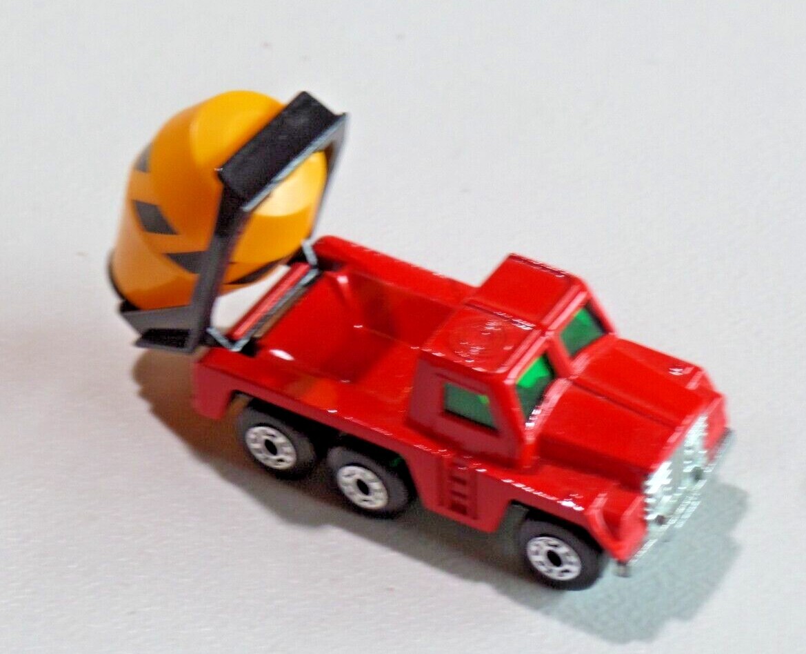 Matchbox Superfast Cement Truck Red Black Slashes Barrel England 1976 A457
