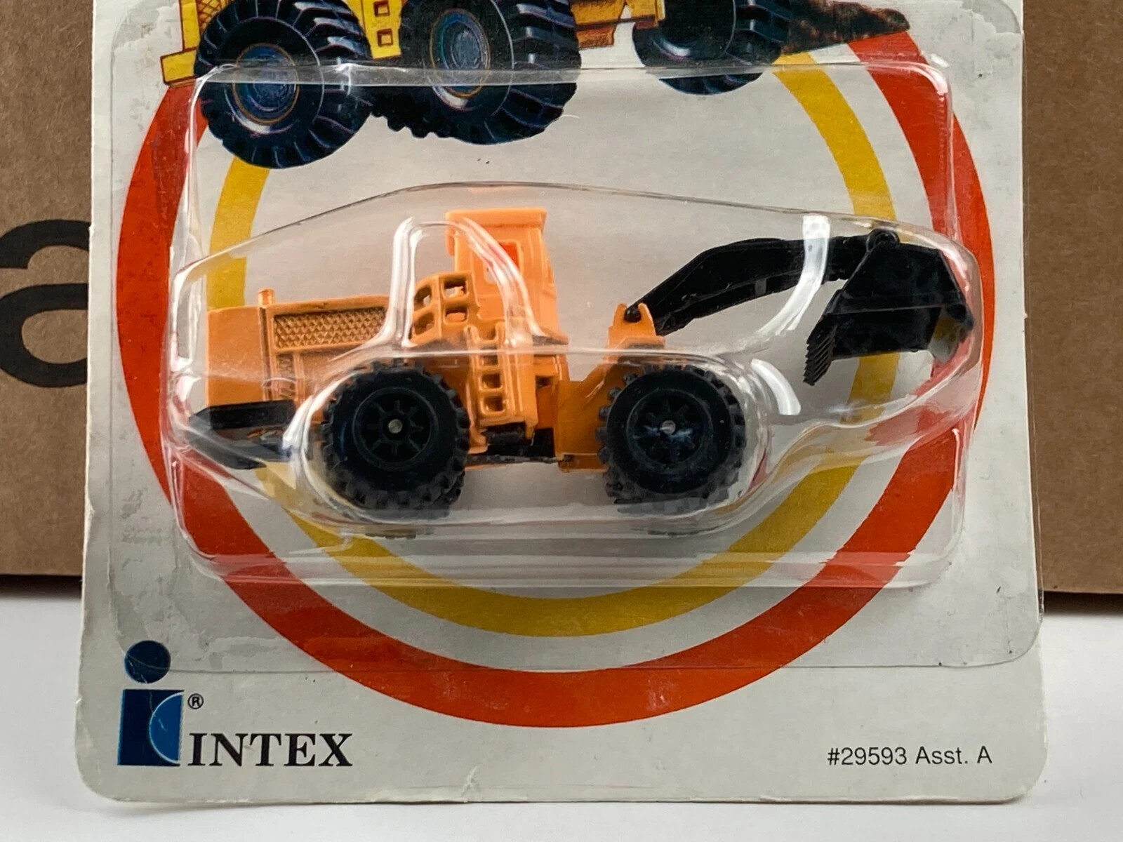 Vintage DYNA-MITES Wheel Loader INTEX Die Cast Metal CONSTRUCTION TOY #29593