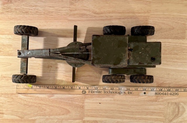 Vintage 1964 Tonka Caterpillar Army Road Grader Steel Toy GR 2-2431