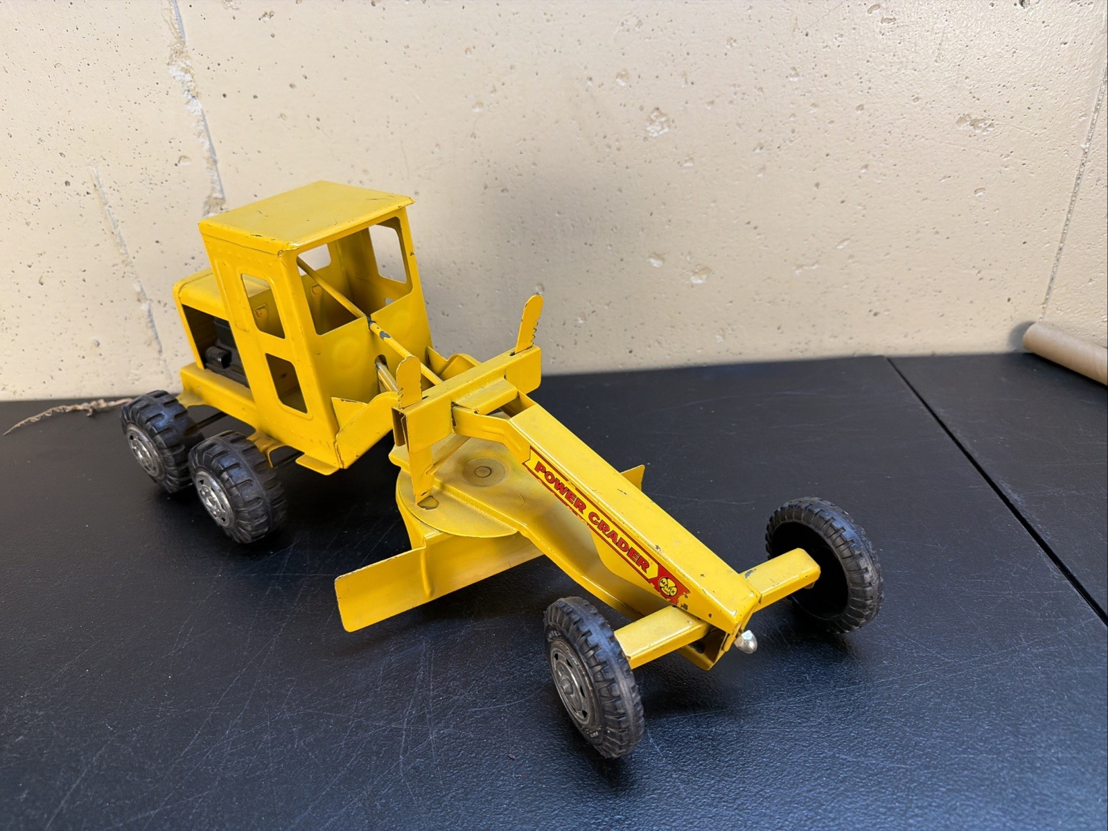 POWER GRADER – TONKA Vintage 1970’s Tonka Yellow Die Cast Metal – RARE! CLEAN