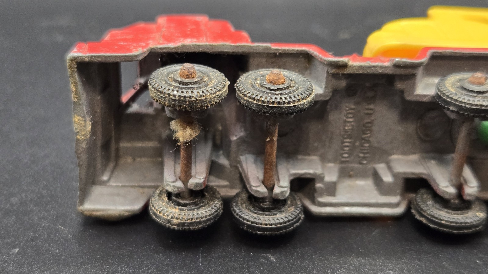 Vintage Tootsie Toy Construction Crane Works
