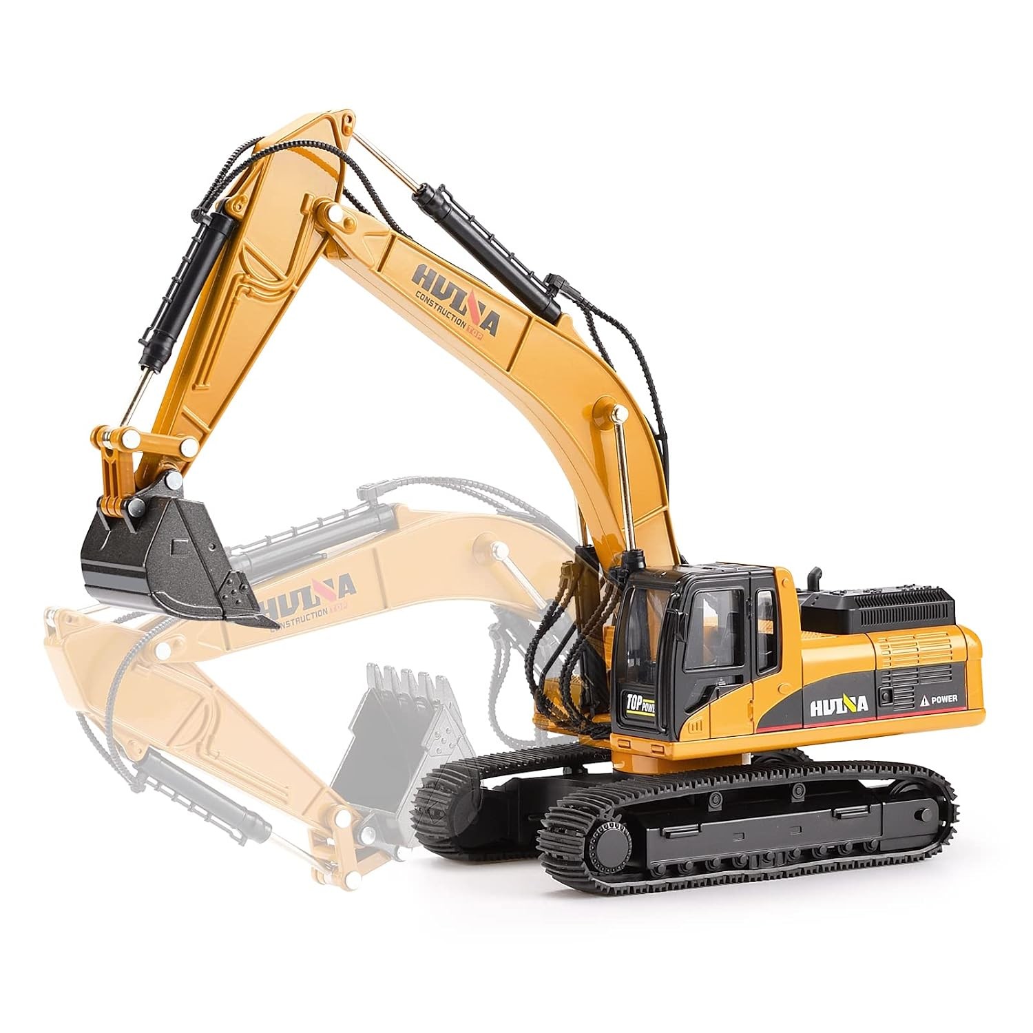 1/40 Scale Metal Diecast Excavator Construction Equipment Toy Digger Trucks