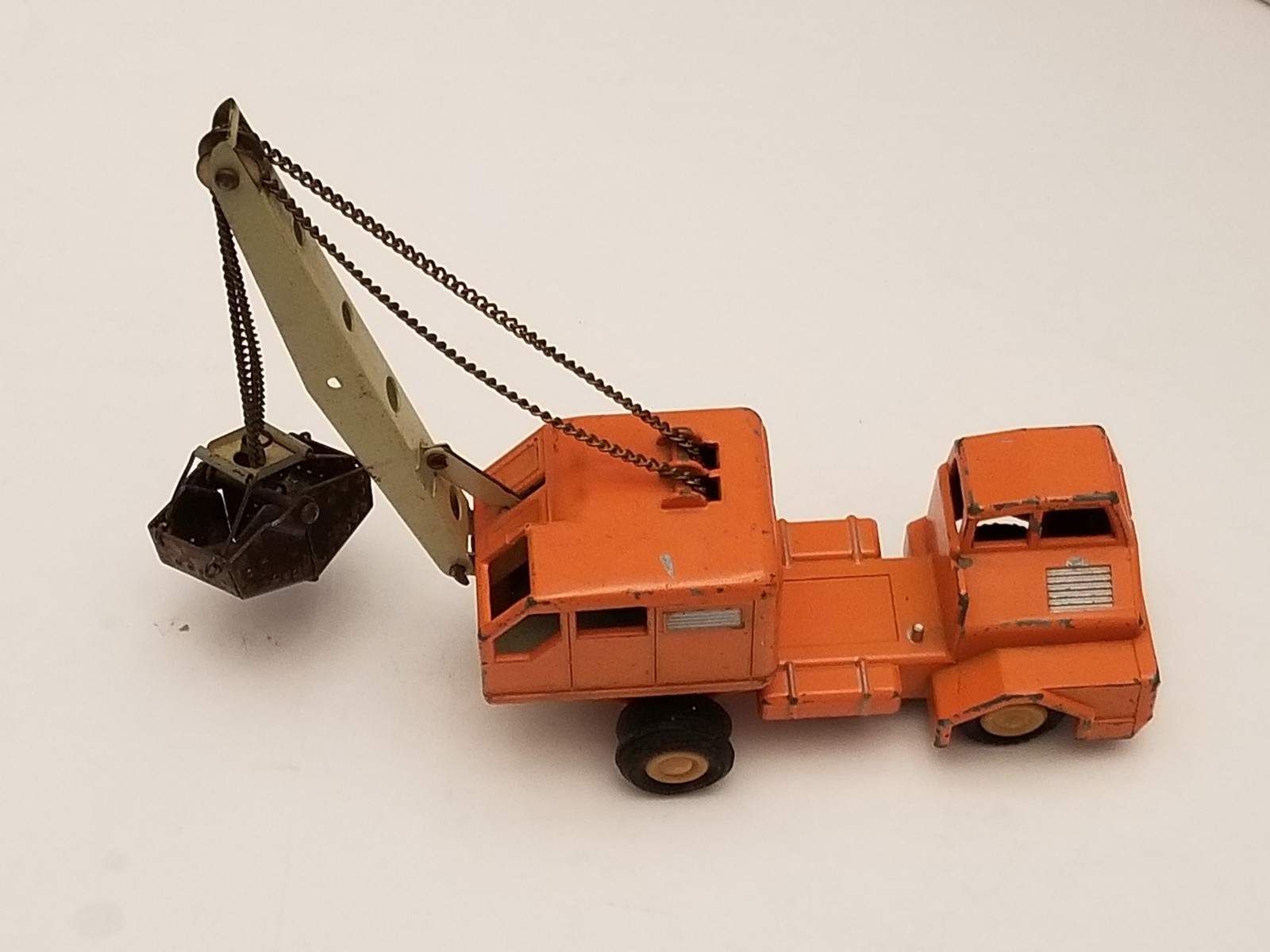 Vintage Gama West Germany Orange Clam Bucket Crane Truck C