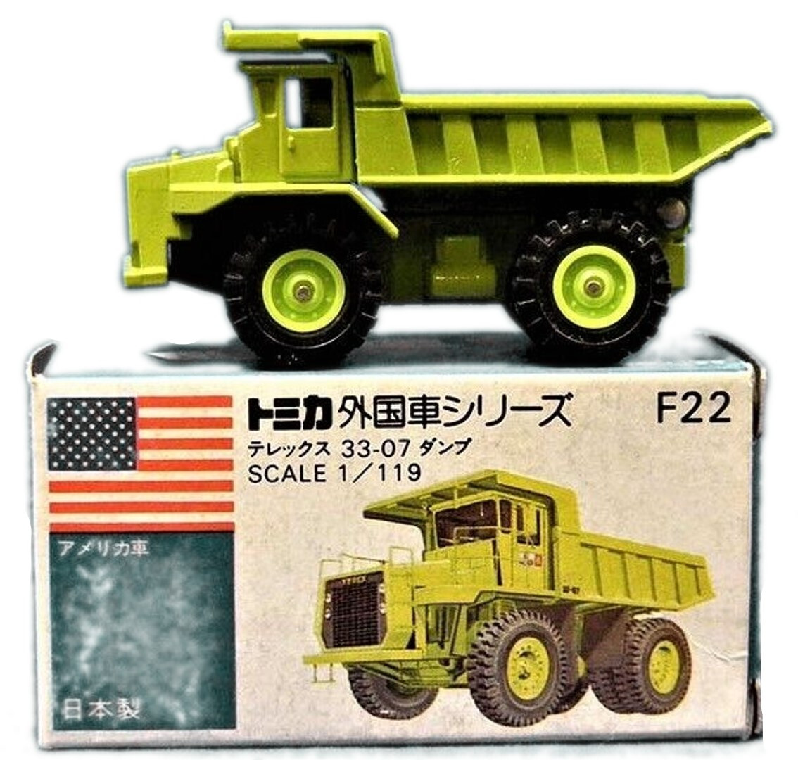 Tomica TOMF22 Terex 33-07 Off-Road Quarry Dump Truck 1/119 N Scale Brand-new MIB