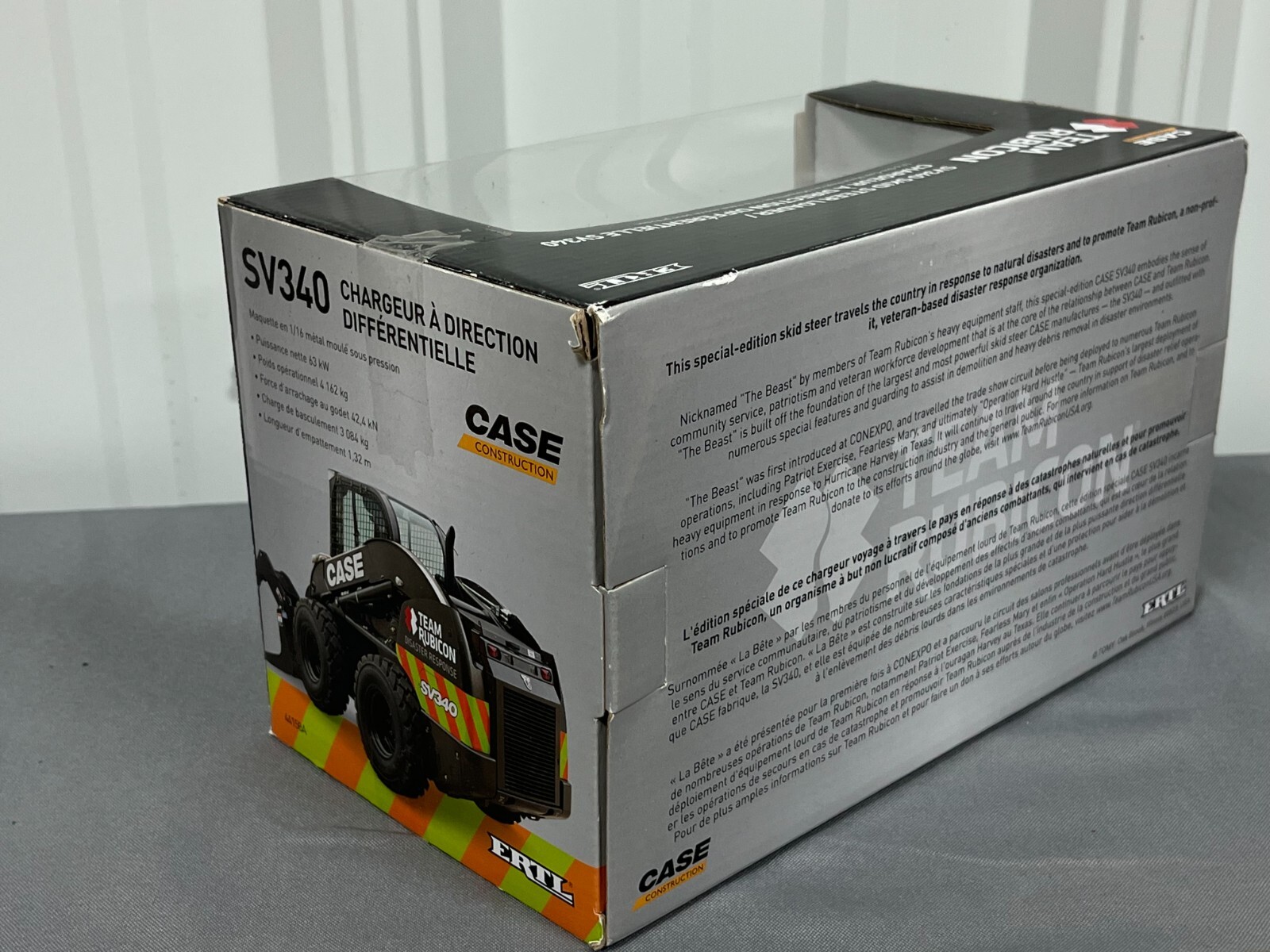 Case SV340 TEAM RUBICON Skid Steer BLACK 1:16 Ertl Diecast NIB